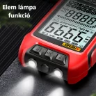 ANENG® Intelligens digitális multiméter, 3” LCD kijelző, DC/AC áramot, feszültséget, ellenállást, frekvenciát tesztel, piros-fekete