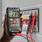 ANENG® Digitális multiméter, DC/AC feszültség, ellenállás mérés, NCV érintésmentes mérés, fekete
