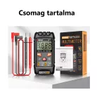 ANENG® Digitális multiméter, DC/AC feszültség, ellenállás mérés, NCV érintésmentes mérés, fekete
