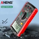 ANENG® Professzionális multiméter, DC/AC áramerősség, feszültség, ellenállás, kondenzátor kapacitás mérés, dióda, trióda teszter, fekete/piros