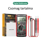 ANENG® Professzionális multiméter, DC/AC áramerősség, feszültség, ellenállás, kondenzátor kapacitás mérés, dióda, trióda teszter, fekete/piros
