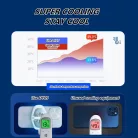 Univerzális Okostelefon és tablet hűtő, RGB világítás, gyors hűtés, alacsony zajszint, könnyen hordozható, szürke