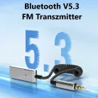 Bluetooth transzmitter, Bluetooth v5.3-ról 3.5mm Jackre, szürke