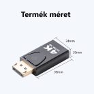 DisplayPort(apa) -> HDMI(anya) átalakitó adapter, HD 1080P, fekete