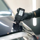 Autós festék rétegvastagság mérő, hordozható festékréteg vastagságmérő eszköz, alumínium- vagy autóipari acél felületeken, fekete