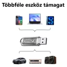 Bluetooth adapter, USB interfész, Plug&Play, Bluetooth V5.3, Kompatibilis Windows 10/11, MacOS, Linux rendszerekkel, átlátszó