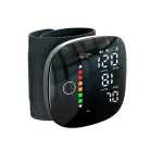 Digitális vérnyomásmérő, csuklós, LED kijelző, gyors automatikus mérés, 99 memória, USB töltés, fekete