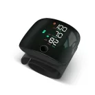 Digitális vérnyomásmérő, csuklós, LED kijelző, gyors automatikus mérés, 99 memória, USB töltés, fekete