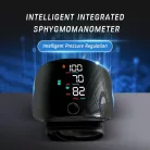 Digitális vérnyomásmérő, csuklós, LED kijelző, gyors automatikus mérés, 99 memória, USB töltés, fekete