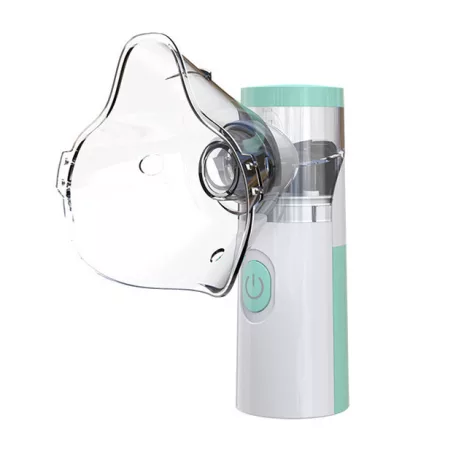 Univerzális ultrahangos inhalátor, hordozható, 3 fokozatba állítható, csendes működési mód, gyerek/felnőtteknek, fehér/zöld
