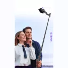 Mobiltelefon Képstabilizátor, AI követési technológia Gimbal, 1 tengelyes, tripodos szelfibot, 8 óra működési idő, fekete