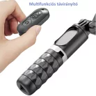 Mobiltelefon Képstabilizátor, automatikus követési funkció, 1 tengelyes Gimbal, vakus tripod, 360° forgatható, fekete