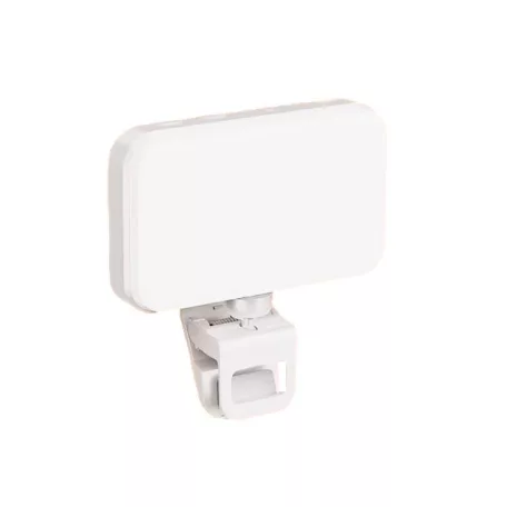 BOOYIIN® Hordozható LED szelfi világítás, mobiltelefonhoz/laptophoz, 360°-ban forgatható, fényképezéshez/videókhoz/sminkhez, állítható fényerő és színhőmérséklet, fehér