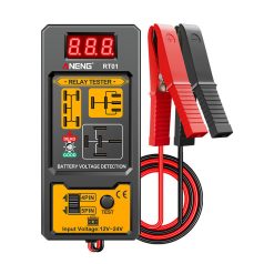   ANENG® Autós relé teszter, univerzális autós relé vizsgáló műszer, 12V/24V, állapotmérő, 4 PIN és 5 PIN relé mérés, LCD kijelző