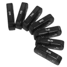 Darrow® hordozható gyógyszeradagoló doboz, utazó gyógyszertartó, 7 napos, 14 rekeszes, ABS műanyag, fekete