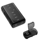 Darrow® hordozható gyógyszeradagoló doboz, utazó gyógyszertartó, 7 napos, 14 rekeszes, ABS műanyag, fekete