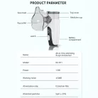 Ultrahangos inhalátor, csendes technológia, állítható porlasztó, szemnedvesítő készülék, gyerekeknek és felnőtteknek, fehér/fekete