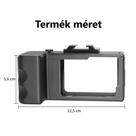 Ergonomikus akciókamera markolat, gyorsan felszerelhető fogantyú, DSLR adapter, Gopro hero 9/10/11/12/13-hoz kompatibilis