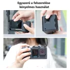 Ergonomikus akciókamera markolat, gyorsan felszerelhető fogantyú, DSLR adapter, Gopro hero 9/10/11/12/13-hoz kompatibilis