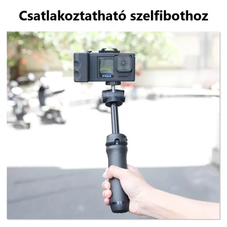 Ergonomikus akciókamera markolat, gyorsan felszerelhető fogantyú, DSLR adapter, Gopro hero 9/10/11/12/13-hoz kompatibilis