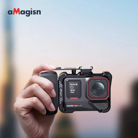 aMagisn® univerzális sportkamera fogantyú, markolathoz, gyorsan felszerelhető, ergonomikus DSLR adapter, a legtöbb akciókamera-modellel kompatibilis