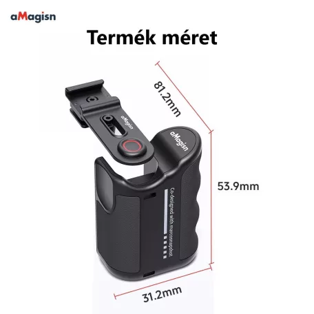aMagisn® univerzális sportkamera fogantyú, markolathoz, gyorsan felszerelhető, ergonomikus DSLR adapter, a legtöbb akciókamera-modellel kompatibilis