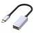 Type-C -> DisplayPort (anya) multimédiás adapter, USB 3.0, DP 1.4, 4K/144Hz, Plug&Play, ezüst/fekete
