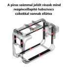 aMagisn® sportkamera gyorskioldós védőkeret, kompatibilis Insta360 Ace/Ace Pro kamerákkal, akciókamera rögzítőkeret, alumínium