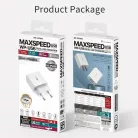 WEKOME® USB hálózati töltő adapter, 10W, 2 port, túlterhelés elleni védelem, fehér