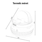 Yesido® autós mobiltelefontartó, szélvédőre és műszerfalra alkalmas, vákuumos tapadókoronggal, 360°-ban forgatható, fekete