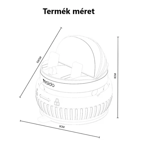 Yesido® autós mobiltelefontartó, szélvédőre és műszerfalra alkalmas, vákuumos tapadókoronggal, 360°-ban forgatható, fekete