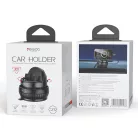 Yesido® autós mobiltelefontartó, szélvédőre és műszerfalra alkalmas, vákuumos tapadókoronggal, 360°-ban forgatható, fekete