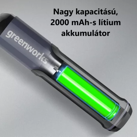 Greenworks® akkumulátoros csavarbehajtó, 25-db bitkészlettel, 3 fokozatos, 4V , 2000mAh Li-Ion akku, szürke