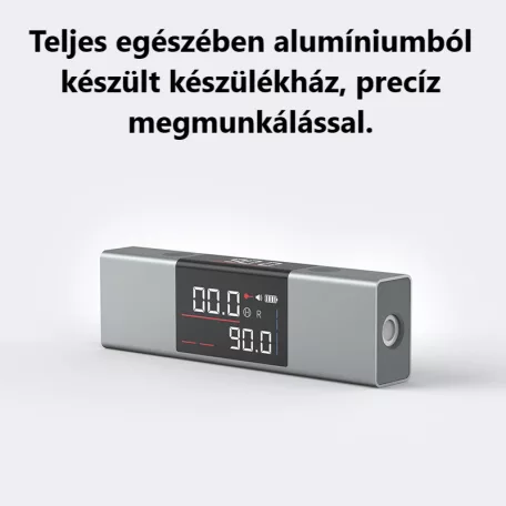 DUKA® multifunkciós lézeres szintező, szögmérő, vízszintmérő, keresztvonalas,  pontosság, ±0.5°, tripod állvánnyal, szürke