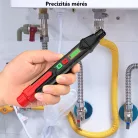 Hubo® gázszivárgás detektor, gázszivárgás érzékelő toll, riasztó funkcióval, LED kijelző, fekete/piros