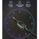 Bluetooth transzmitter adapter, BT V5.3, Jack 3.5mm, kihangositó, beépített mikrofon, kétirányú jelátvitel, Plug & Play, fekete