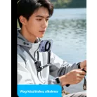 Flexibilis nyakba akasztható telefontartó, élő közvetítéshez vagy vloghoz, MagSafe kompatibilis, szürke