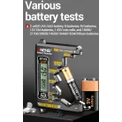ANENG® Digitális Elemteszter, LCD kijelző, akkumulátor-/elemfeszültség-mérő,1.5V-12V, hátralévő kapacitás kijelzés, szürke