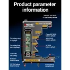 ANENG® Digitális Elemteszter, LCD kijelző, akkumulátor-/elemfeszültség-mérő,1.5V-12V, hátralévő kapacitás kijelzés, szürke