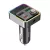 Wekom® autós FM transzmitter, bluetooth V5.3, beépített mikrofon, PD 30W, QC 3.0, Max.48W, RGB LED, szürke