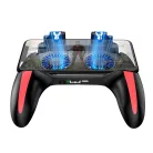Okostelefon Kontroller, PUBG kompatibilis, beépített hűtőventilátor, 4.7’’- 6.5’’iPhone és Android mobiltelefonokra, fekete