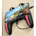 Okostelefon Kontroller, PUBG kompatibilis, beépített hűtőventilátor, 4.7’’- 6.5’’iPhone és Android mobiltelefonokra, fekete