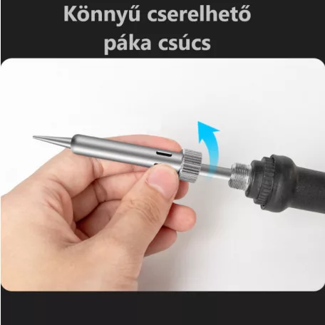 ANENG®  forrasztópáka, állítható hőmérsékletű 200°C~450°C, 60W, ipari szintű, piros/fekete