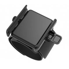   Univerzális mobiltelefontartó, karon/csúkrón viselhető, 360°-ban forgatható, sportoláshoz tervezett, fekete