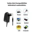 Univerzális hálózati adapter, 5V/2A, tápegység, Ø5.5/2.5mm csatlakozás, 1m, fekete