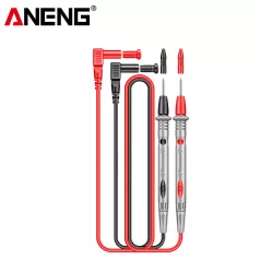   Aneng® Multiméter mérőkábel készlet, univerzális mérővezeték, elektromos teszt kábel, piros/szürke
