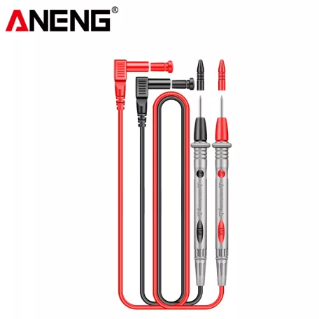 Aneng® Multiméter mérőkábel készlet, univerzális mérővezeték, elektromos teszt kábel, piros/szürke