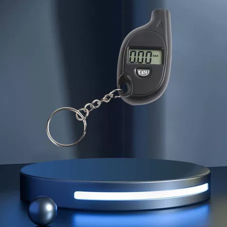 ASIDUN® Digitális keréknyomás mérő, 0.1-10 bar-ig, kijelző, fekete