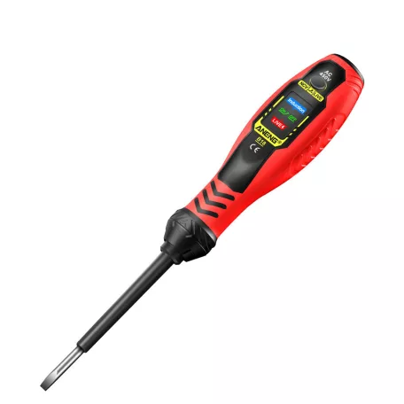 Aneng® Digitális fáziskereső, 12-240V AC/DC, intelligens fázisceruza, érintésmentes feszültségvizsgáló, piros