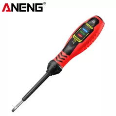   Aneng® Digitális fáziskereső, 12-240V AC/DC, intelligens fázisceruza, érintésmentes feszültségvizsgáló, piros